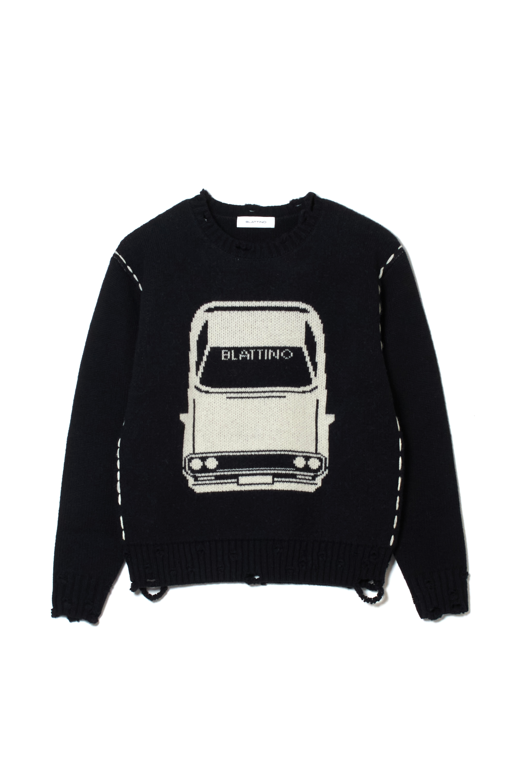 クルーネックセーター